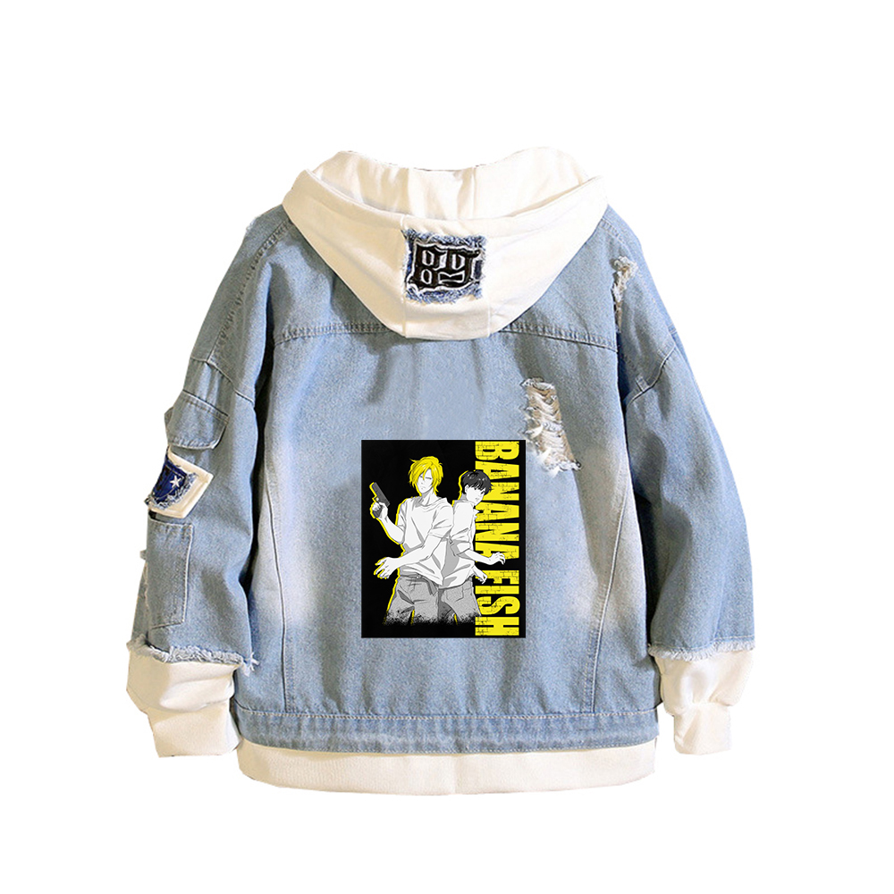 BANANA FISH Demin Jacket Anime – обзор и цена Embroidery Jacket Jeans