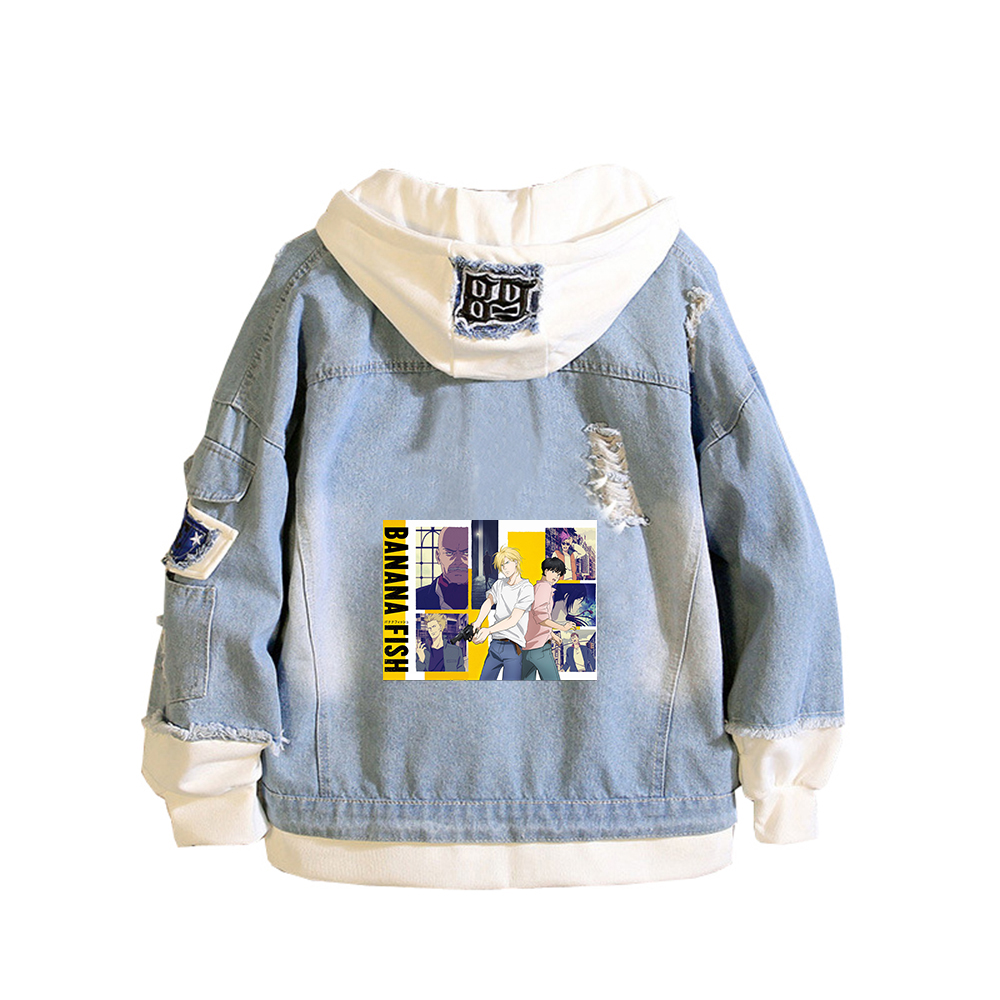 BANANA FISH Demin Jacket Anime – обзор и цена Embroidery Jacket Jeans