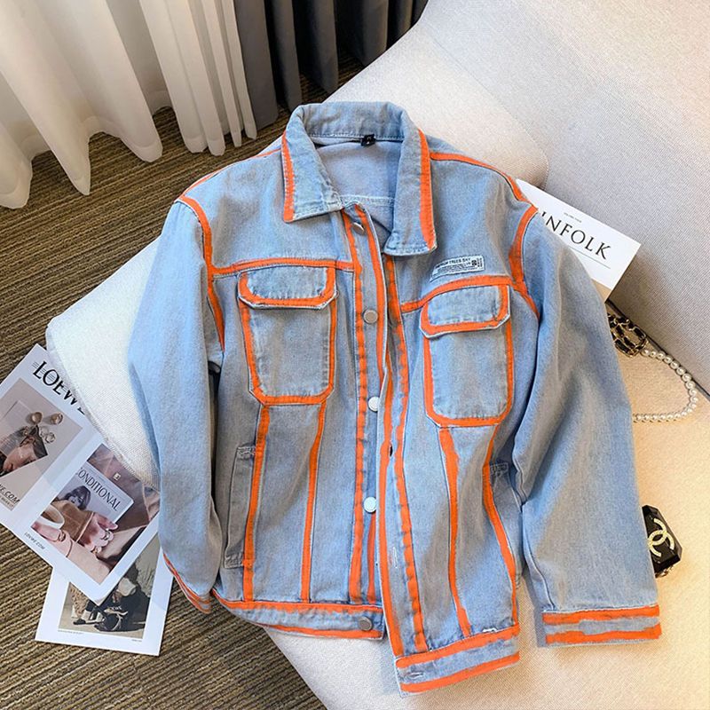 Retro Women Striped Graffiti C – обзор и цена Embroidery Jacket Jeans