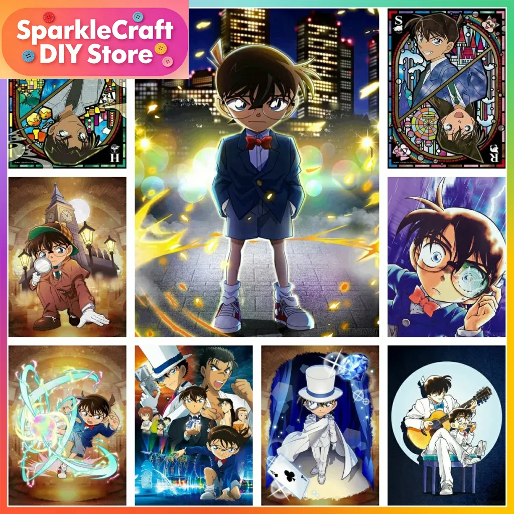 1pc frameless Detective Conan  – обзор и цена Embroidery Kit Set
