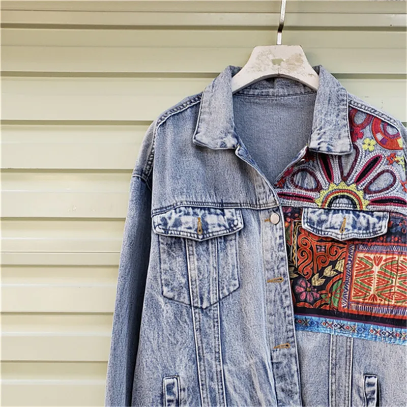 Bohemia Embroidery Splicing Bi – обзор и цена Embroidery Jacket Jeans