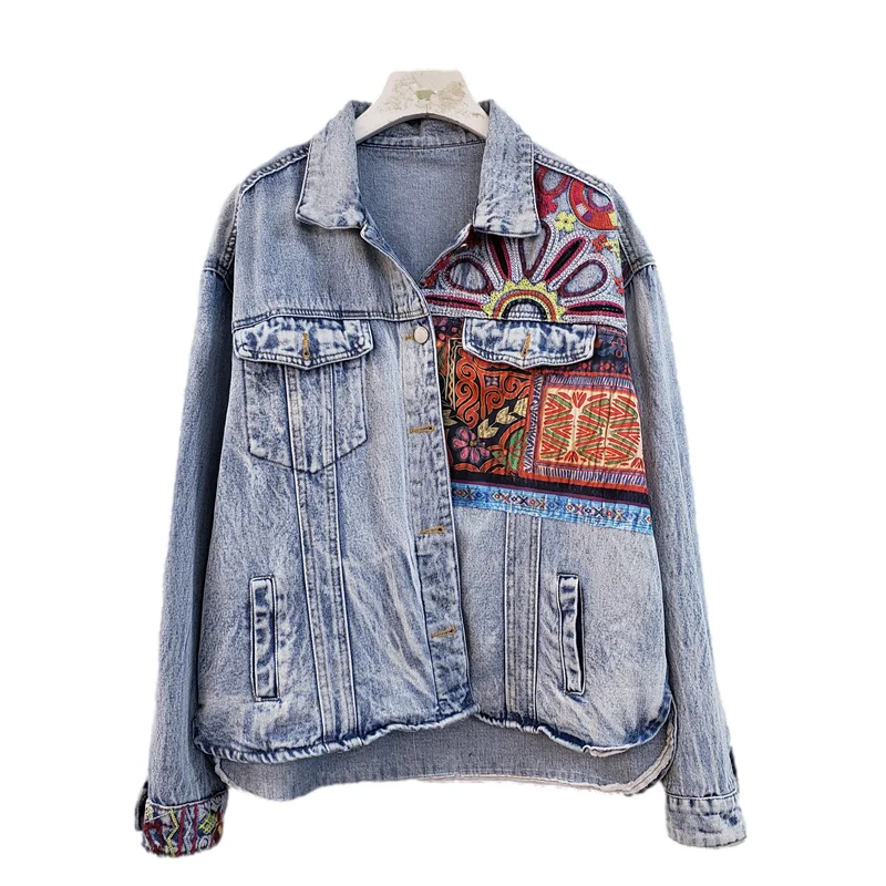 Bohemia Embroidery Splicing Bi – обзор и цена Embroidery Jacket Jeans
