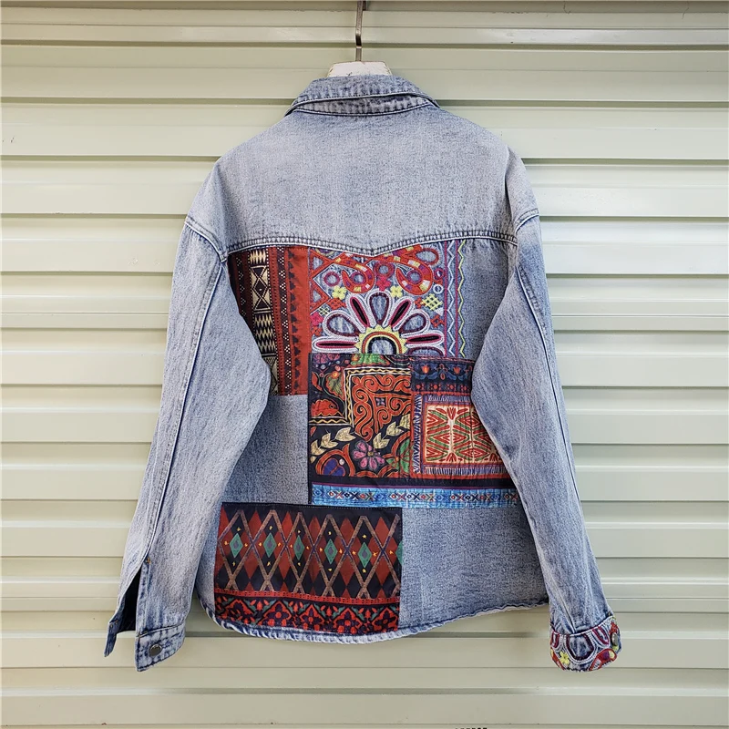 Bohemia Embroidery Splicing Bi – обзор и цена Embroidery Jacket Jeans