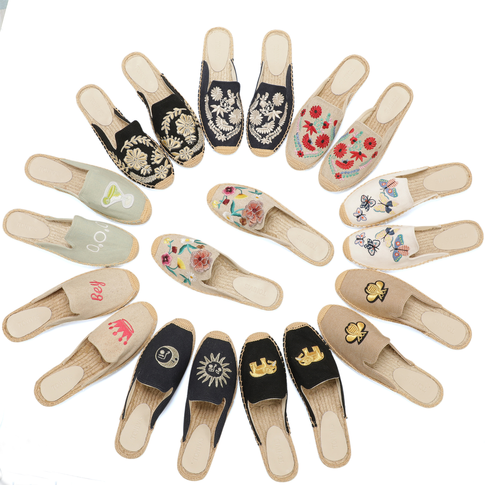 Women Floral Embroidered Espad – обзор и цена Embroidery Shoes