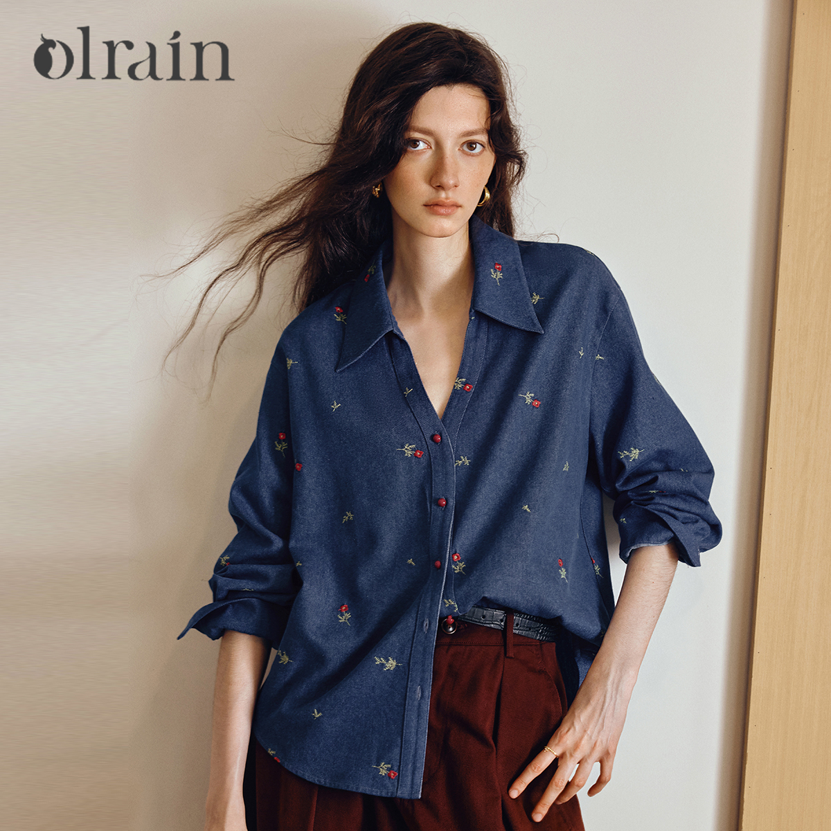 OLrain Women's Denim Shirt Jac – обзор и цена Embroidery Jacket Jeans