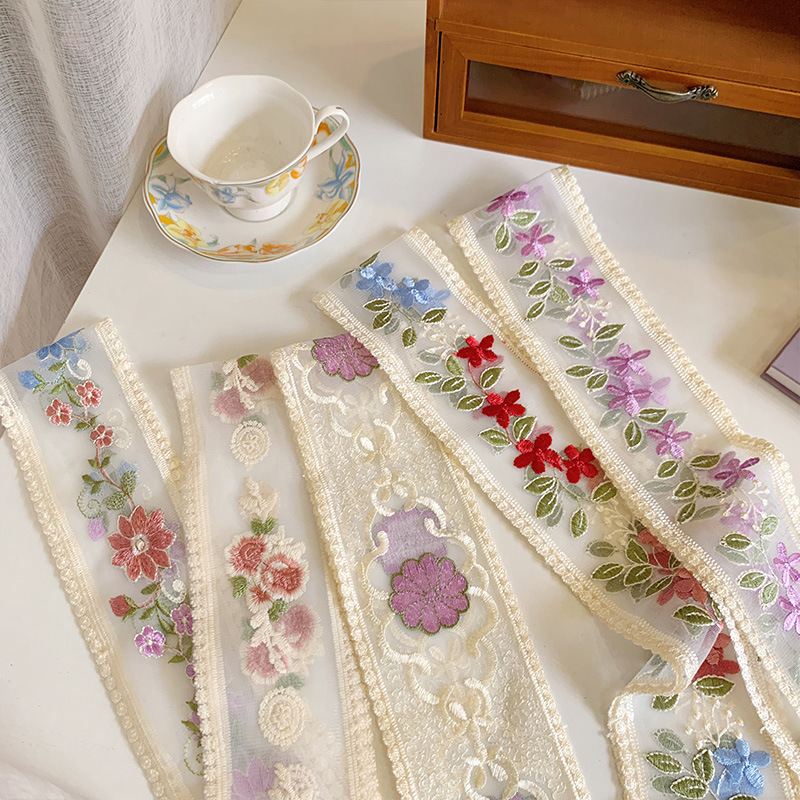 1 Yard Lace Embroidery Flower  – обзор и цена Embroidery Ribbon