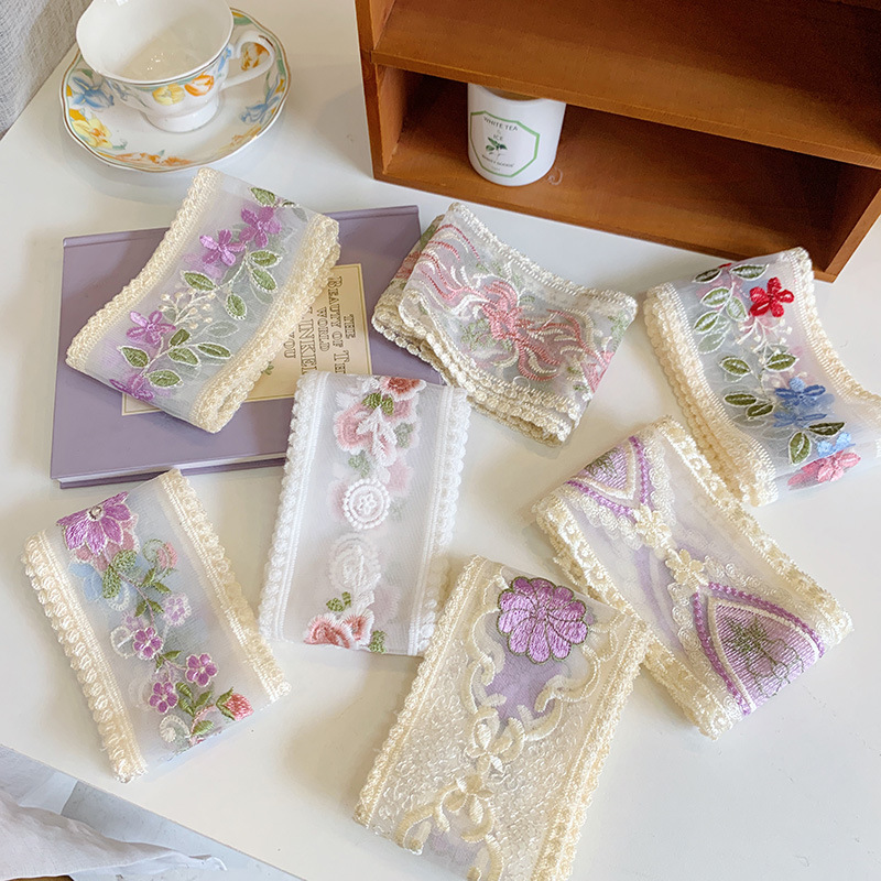 1 Yard Lace Embroidery Flower  – обзор и цена Embroidery Ribbon