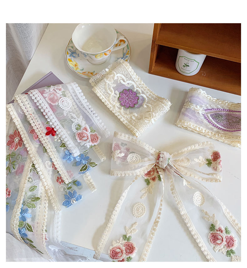 1 Yard Lace Embroidery Flower  – обзор и цена Embroidery Ribbon