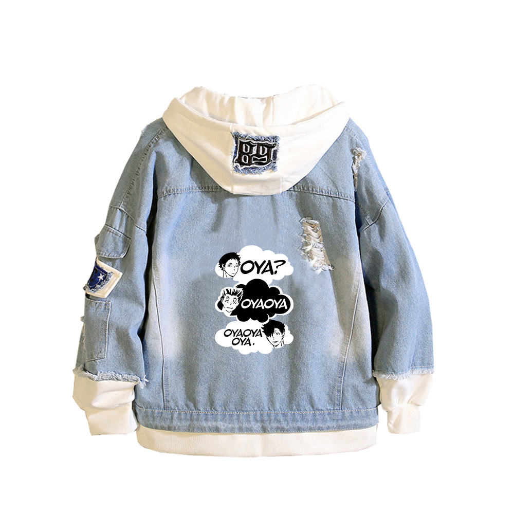 Haikyuu Karasuno VBC Print Wom – обзор и цена Embroidery Jacket Jeans