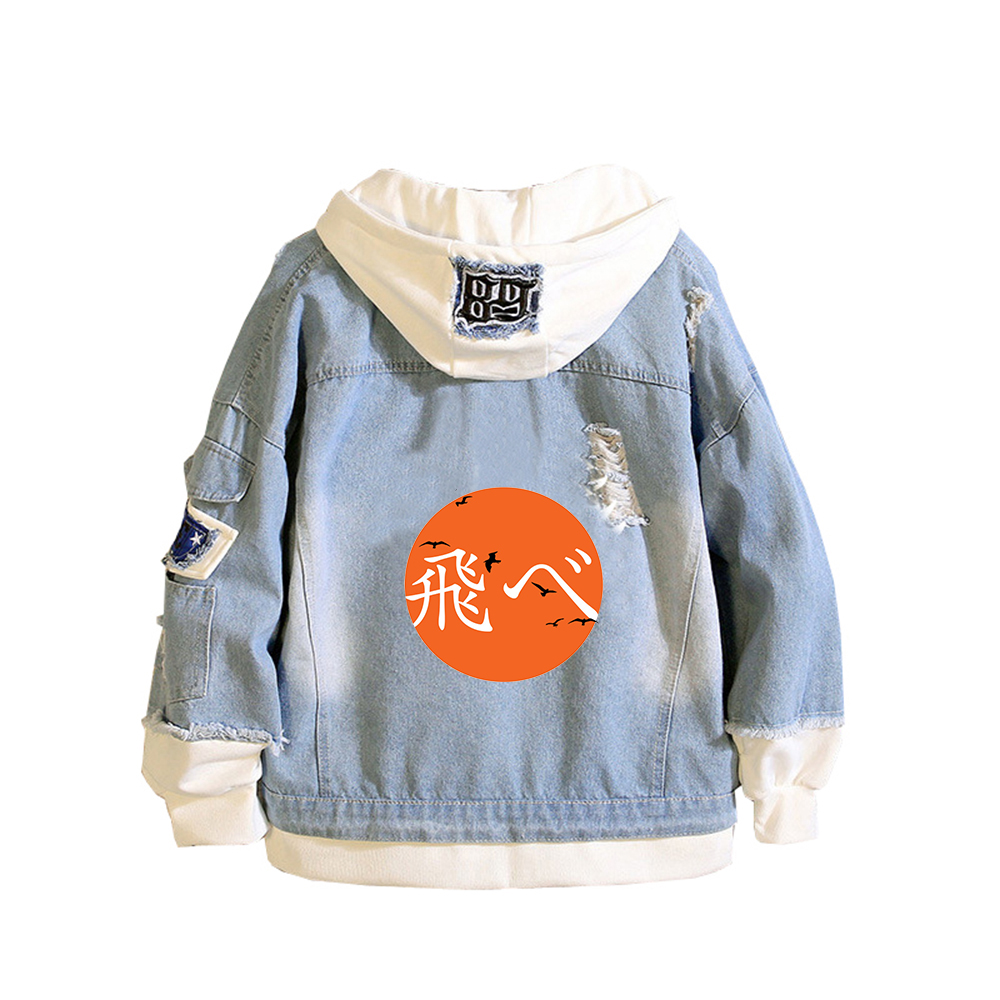 Haikyuu Karasuno VBC Print Wom – обзор и цена Embroidery Jacket Jeans