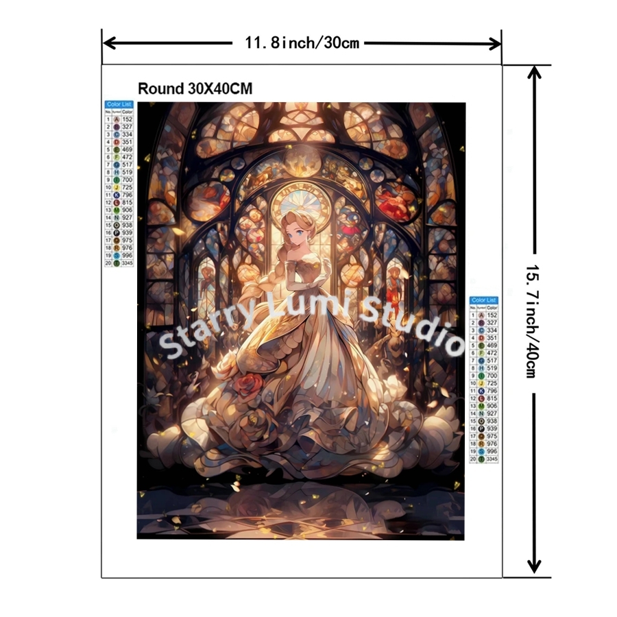 Cute Cinderella Castle 5D Full – обзор и цена Embroidery Kit Set