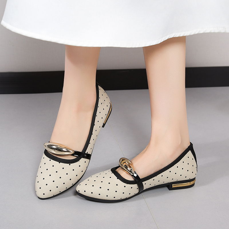 Spring and Autumn Elegant Poin – обзор и цена Embroidery Flat Shoes