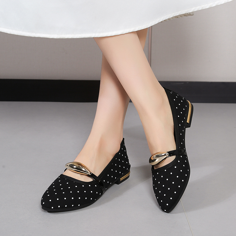 Spring and Autumn Elegant Poin – обзор и цена Embroidery Flat Shoes