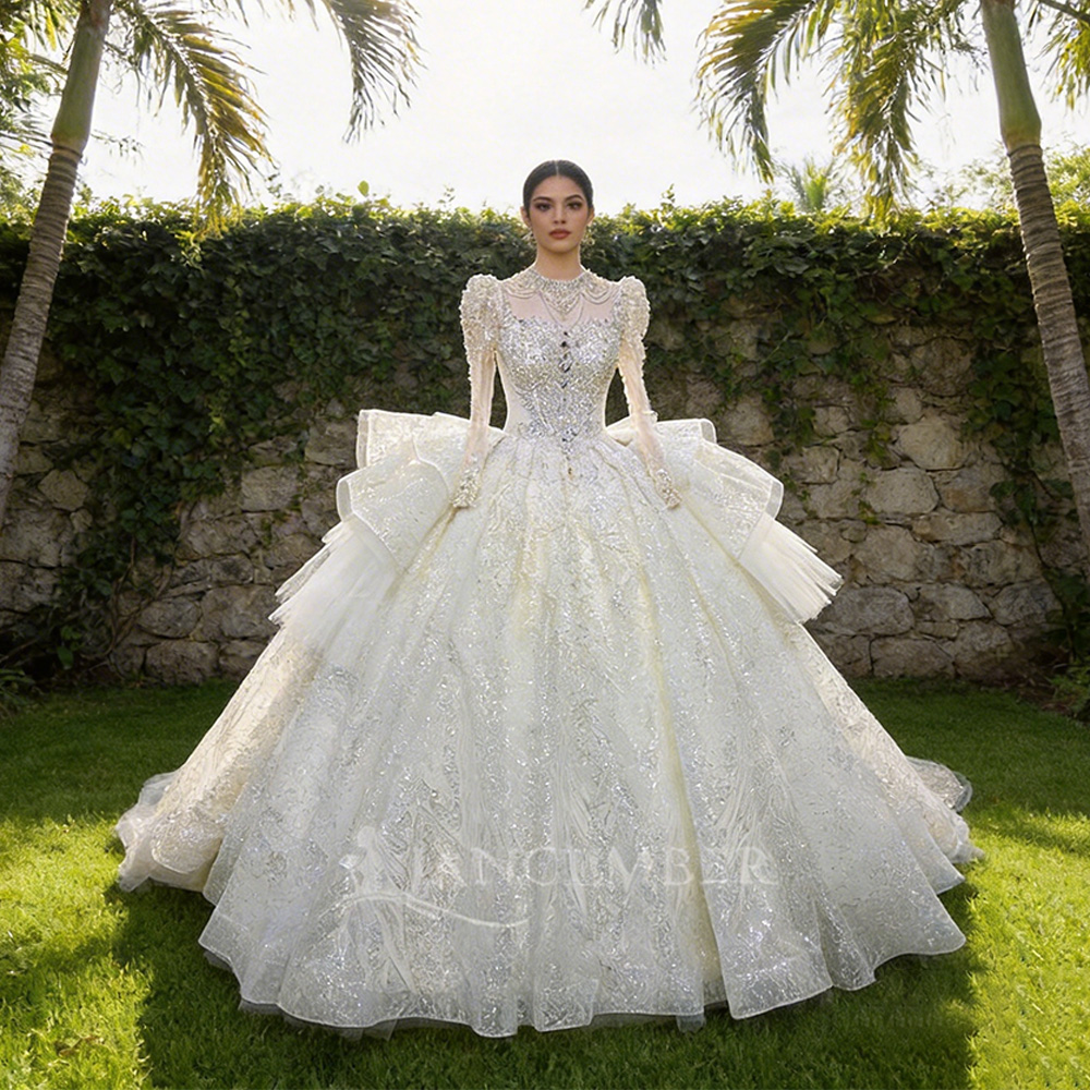 High Neck Chic Wedding Dress C – обзор и цена Embroidery Ribbon