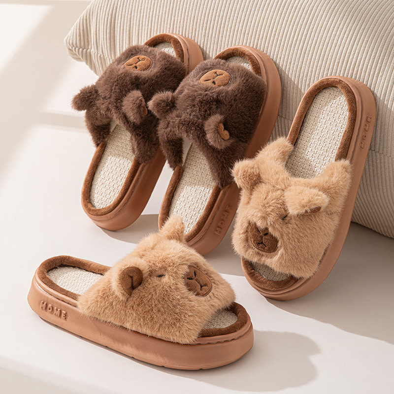 Hemp Cartoon Women's Slippers  – обзор и цена Embroidery Flat Shoes