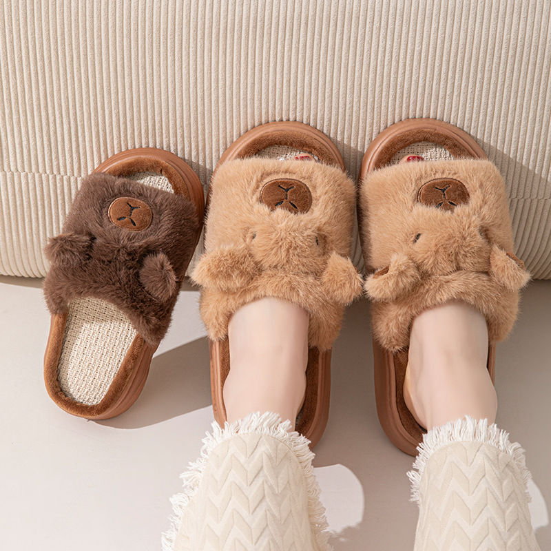 Hemp Cartoon Women's Slippers  – обзор и цена Embroidery Flat Shoes