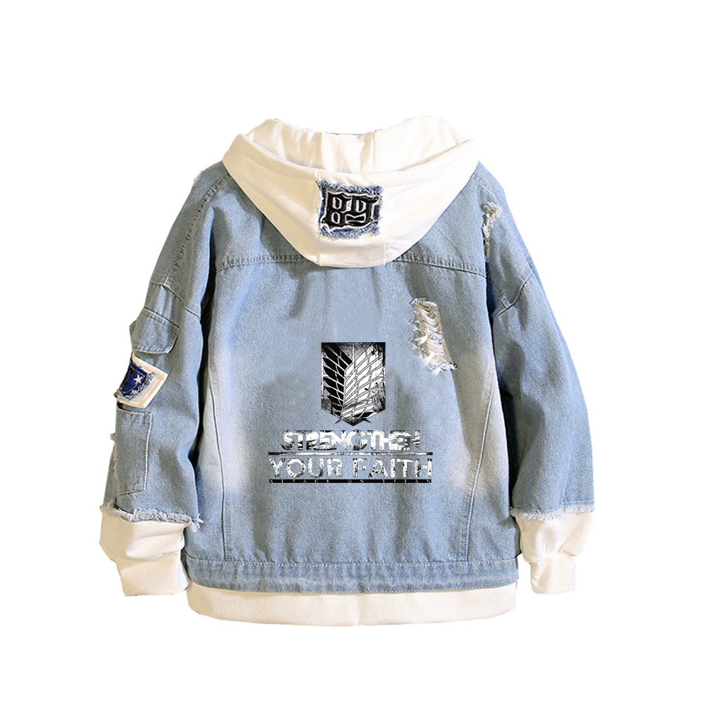 Attack on Titan Anime Denim Ja – обзор и цена Embroidery Jacket Jeans