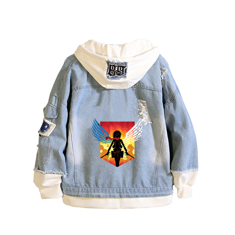 Attack on Titan Anime Denim Ja – обзор и цена Embroidery Jacket Jeans