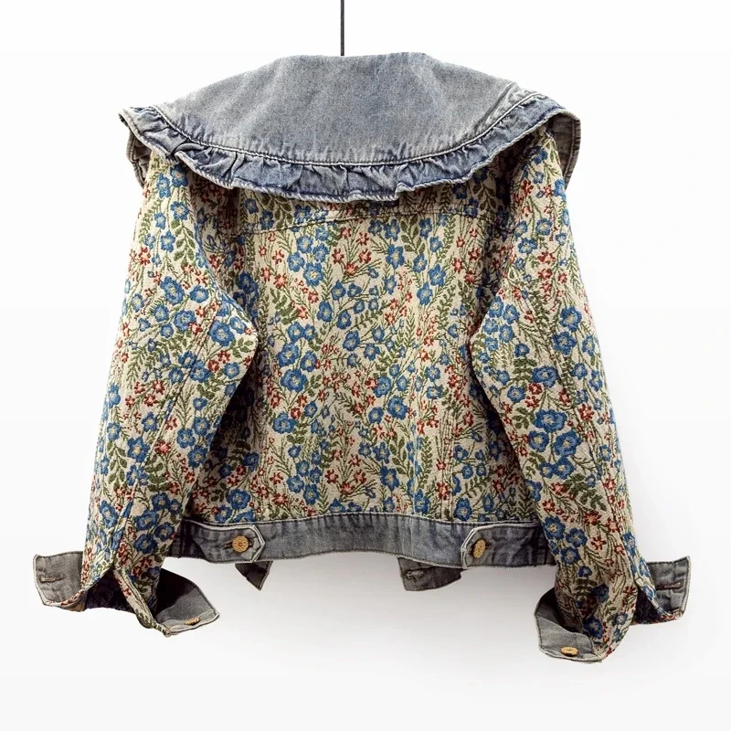 Ruffles Embroidery Jacquard Pe – обзор и цена Embroidery Jacket Jeans