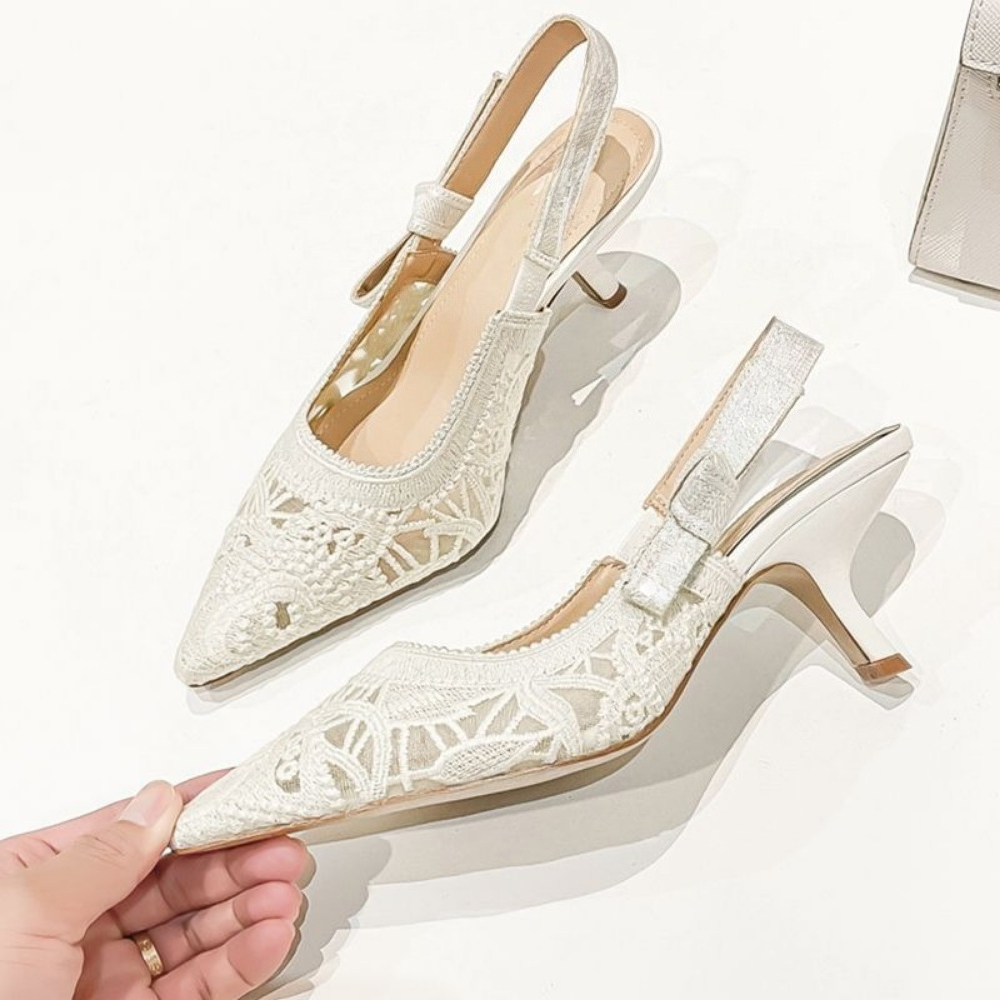Genuine Leather High Heel Sand – обзор и цена Embroidery Shoes