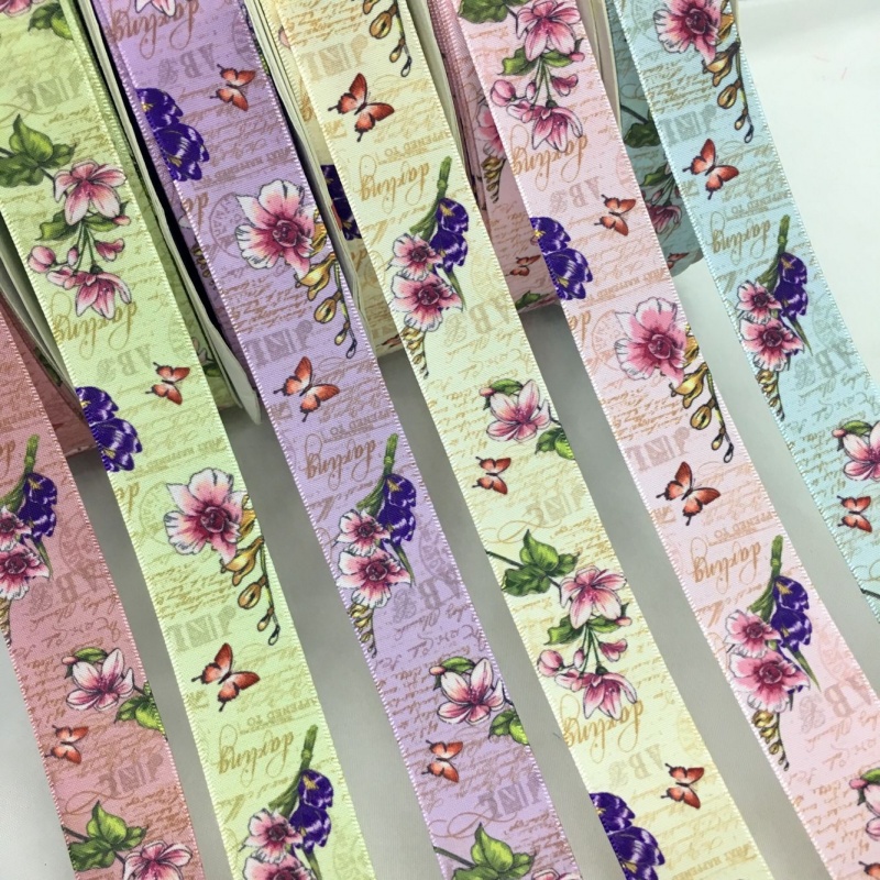 5Y 2.5cm Beautiful Flowers Pri – обзор и цена Embroidery Ribbon