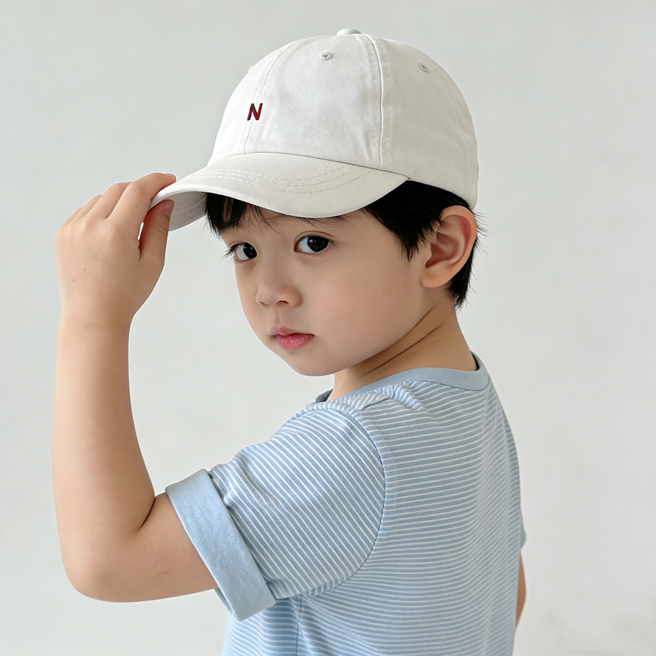 N-Letter Baby Peaked Hat Solid – обзор и цена Embroidery Letter N
