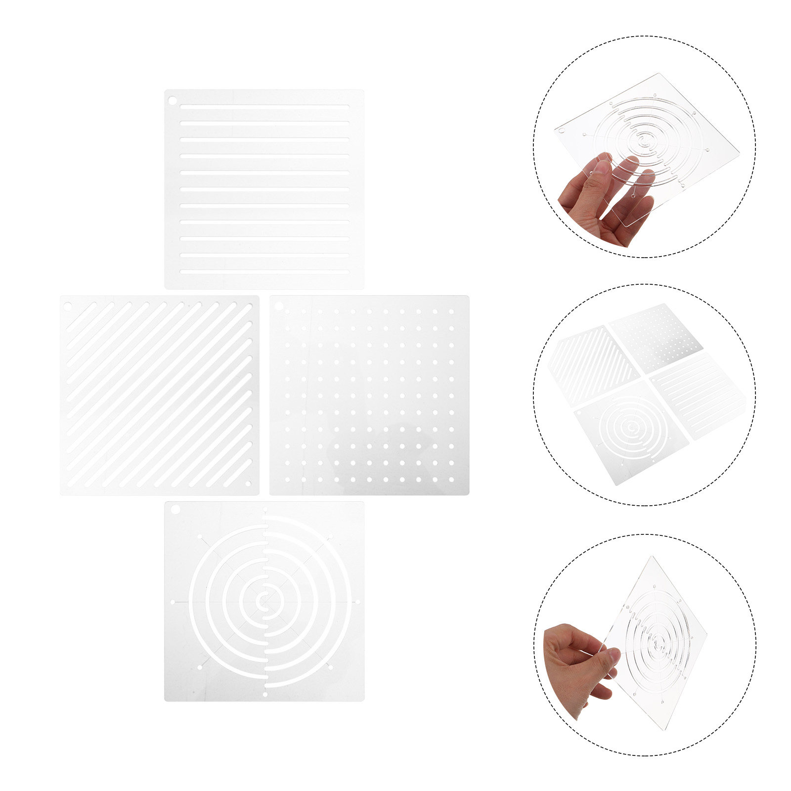 4Pcs Acrylic Quilting Template – обзор и цена Embroidery And Quilting