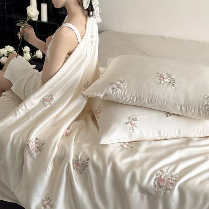 Luxury France Style Lyocell Fi – обзор и цена Embroidery Quilt Cover