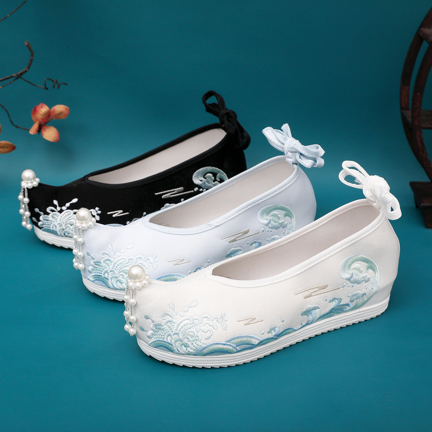 Waves Hanfu Shoes Female Embro – обзор и цена Embroidery Shoes