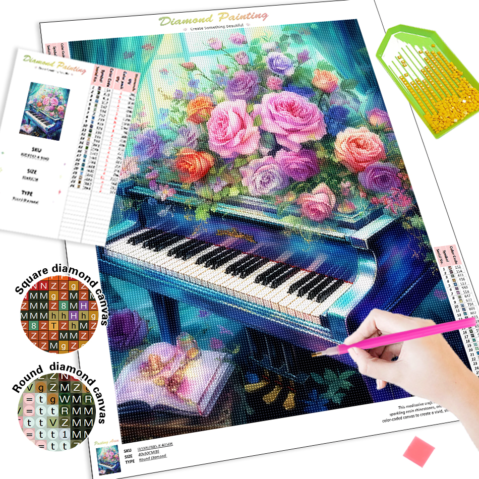 1pc frameless  Diamond Paintin – обзор и цена Embroidery Kit Set