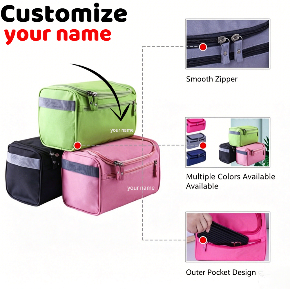 Custom Name Hanging Toiletry B – обзор и цена Embroidery Name Designs